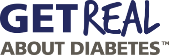 Get Real About Diabetes™ logo in speech bubble
